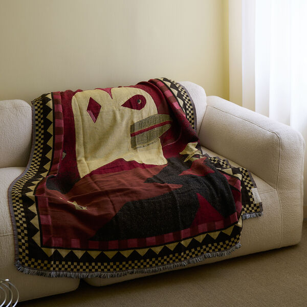 The Moor AP18 Rug, red heather, &Tradition