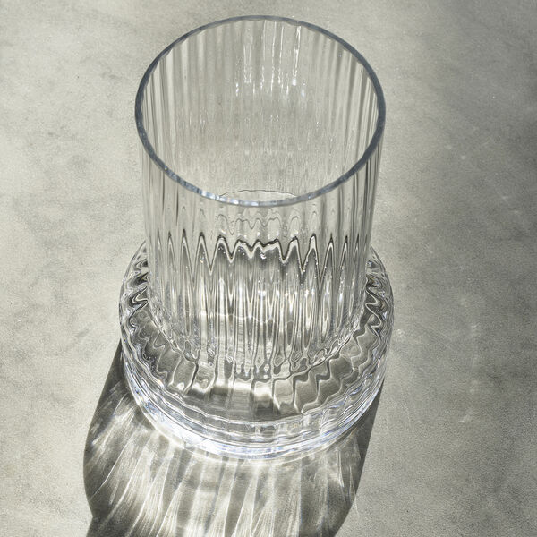 Hvils Vase mit Rillen, Villa Collection