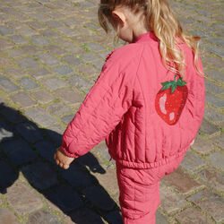 Juno Sparkle Bomberjacke, raspberry wine, Konges Sløjd