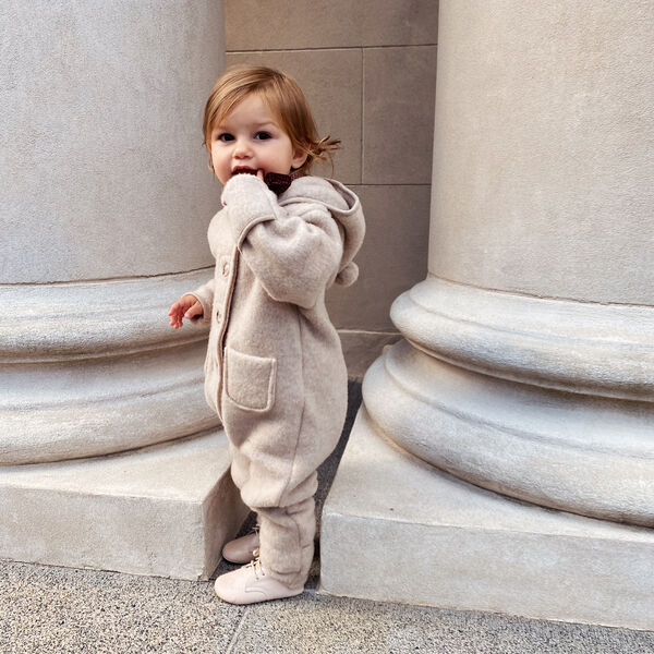 Teddy Onesie, oat, Lalaby