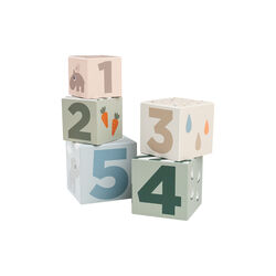 Hirsch Freunde stabile Bausteine 5 Stk., farbmix, Done by Deer