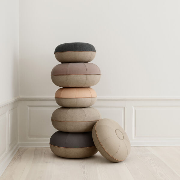 Pouf, steel grey, Fritz Hansen