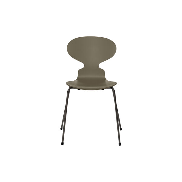 Ant&trade; 3101 volllackierter Stuhl, olive green/warm graphite, Fritz Hansen