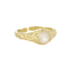 Cammi ring, rainbow moonstone, Pure by Nat