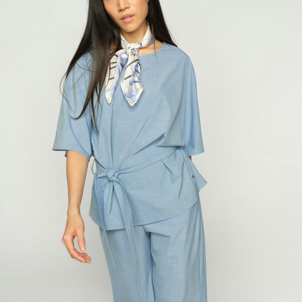 MMRikas Roy Bluse, light blue, MOS MOSH