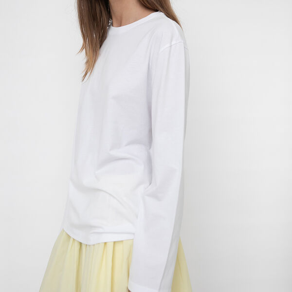 Freya Longsleeve T-Shirt, white Freya Longsleeve T-Shirt, white, Studio Feder