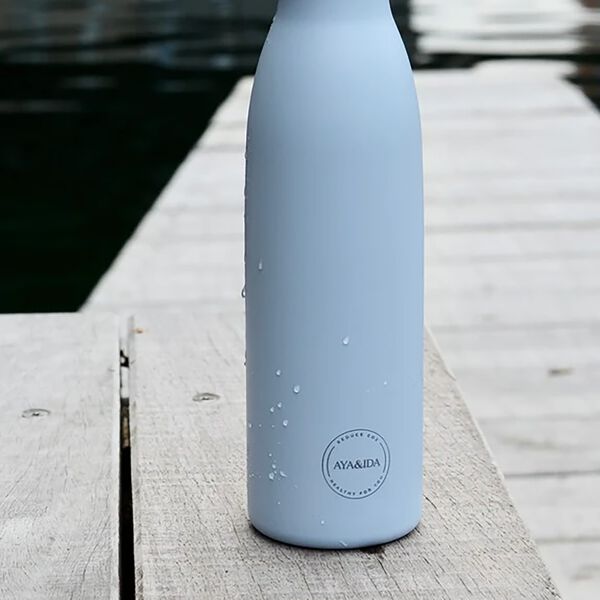 Trinkflasche, powder blue, AYA&IDA