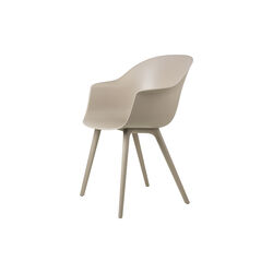 Bat Outdoor-Esszimmerstuhl, neues Beige, GUBI