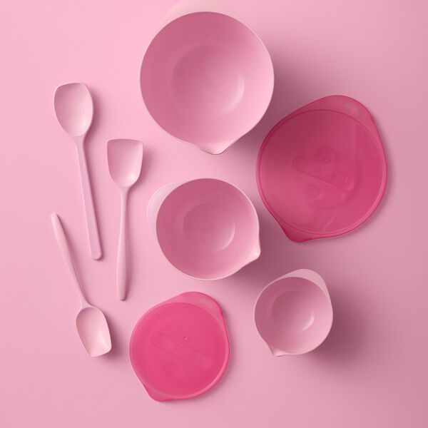 NEW Classic Breast Cancer Awareness Pot Spoon Set 3 parts, white, Rosti