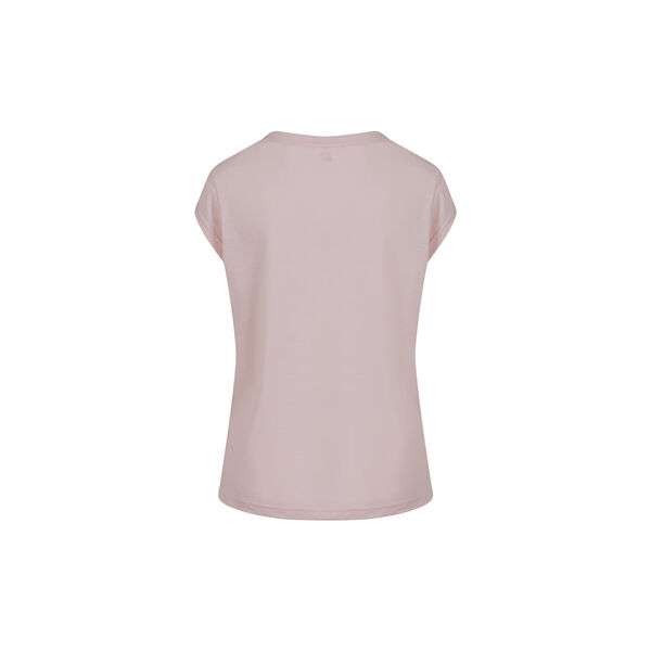 CC Heart Basic T-Shirt mit V-Ausschnitt, daisy pink, Coster Copenhagen