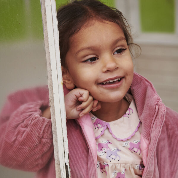 Corduroy Bumper Jacket, rose comb., Copenhagen Colors Organics
