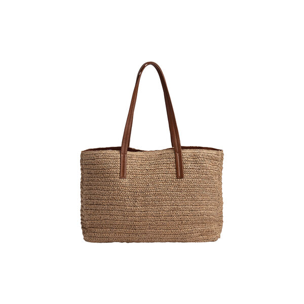 AvaniMBG Shopper, Raffia, natural w/cognac, Markberg