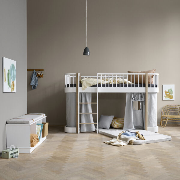 Play Mattress for Wood Original Low Loft Bed 90x200 cm, Oliver Furniture