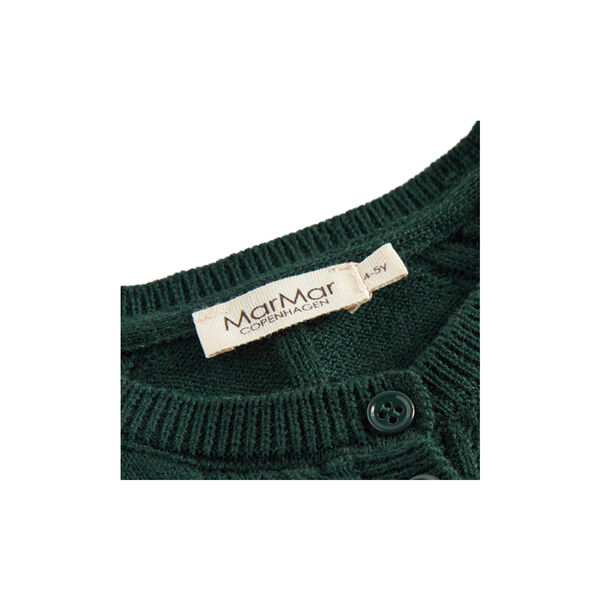 Tillie Cardigan, dark leaf, MarMar Copenhagen