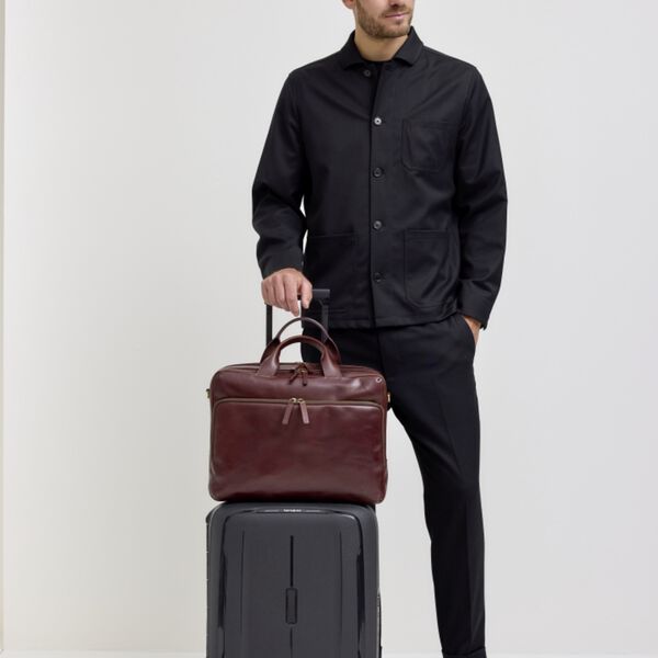 SKAGEN Briefcase, brown, JOST