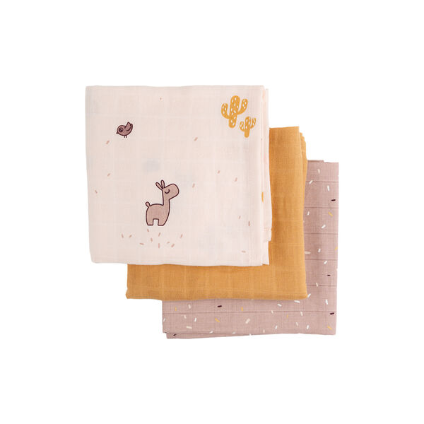 Lalee 3er-Pack Staubbeutelset, puderfarbe, Done by Deer