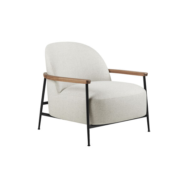 Sejour Lounge Chair mit Armlehnen, Flair Special 201/schwarz matt, GUBI