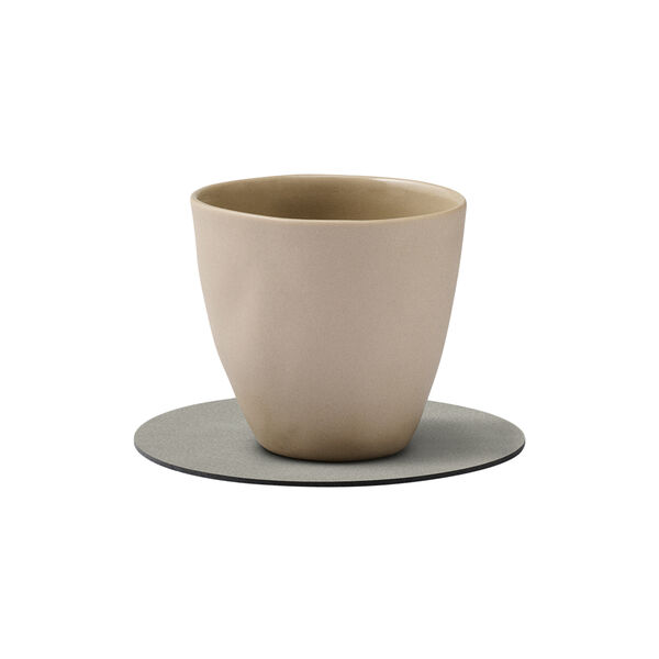 Nupo glass mat Circle, light grey, LIND DNA
