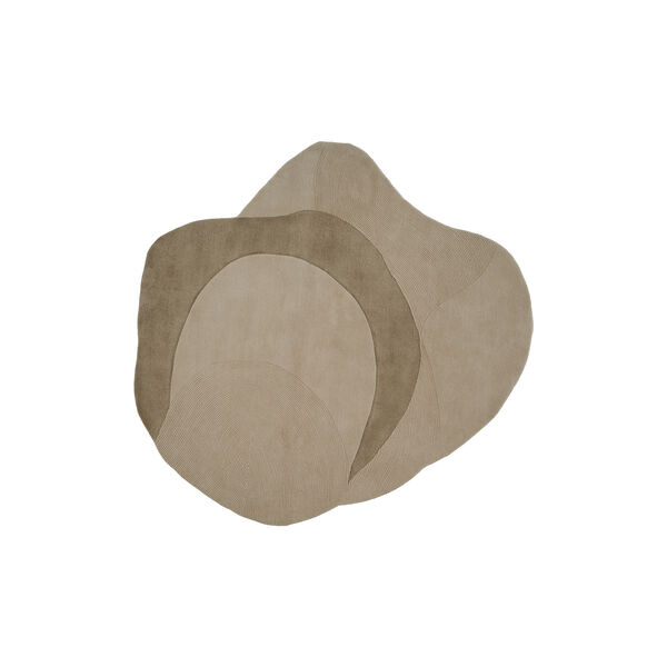 Optical Web gulvt&aelig;ppe, camel, Linie Design