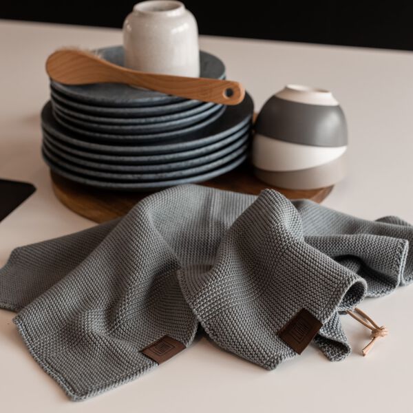 Knitted Cloth, spanish grey, By LOHN