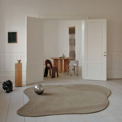 Fluid Arc Rug, olive, Linie Design