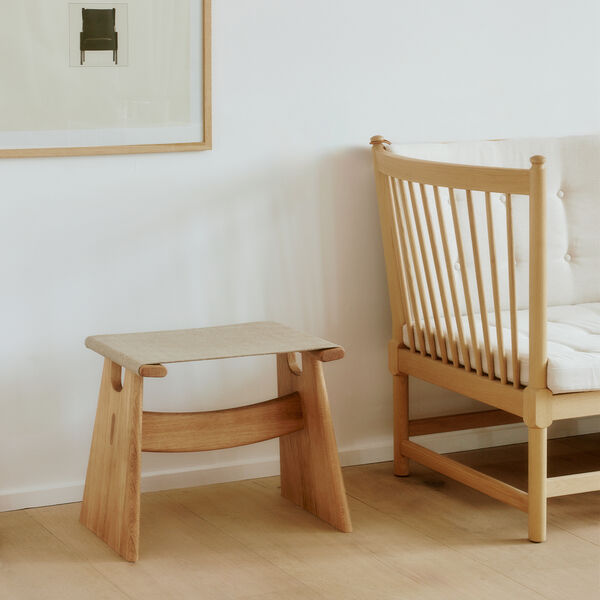 Seto Hocker, light oiled oak/natural, Fredericia Furniture