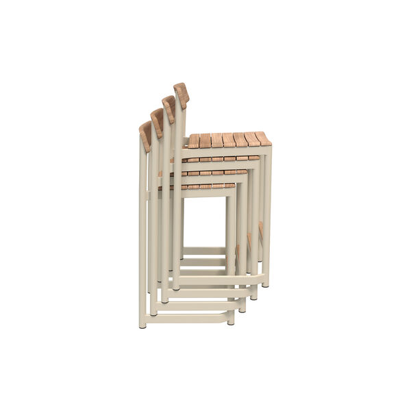 Pelagus Counter Stool, light ivory, Fritz Hansen