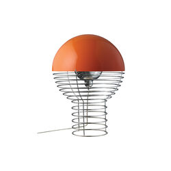Wire Tischlampe, orange, Verpan