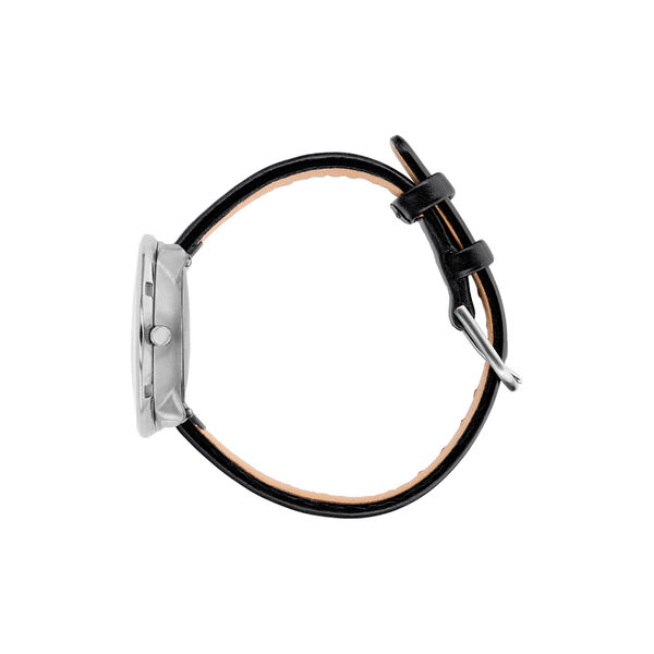 Bankers Wrist Watch, white/steel/black, Arne Jacobsen Watches