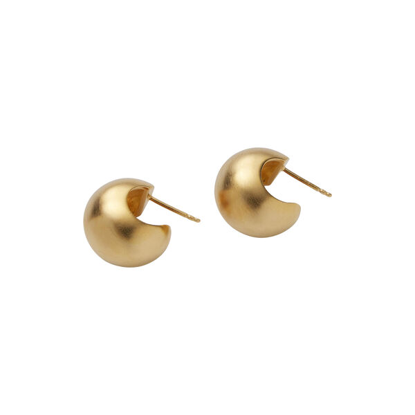 Echo Hoops Medium, gold plated, Pernille Corydon Jewellery