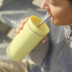 To Go Sip vacuum insulated cup with straw, laevis, Stelton