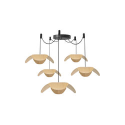 Forget Me Not Cluster 5 Pendant, oak, UMAGE