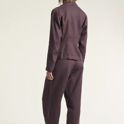Lazy linen asymmetric jacke, raisin, BITTE KAI RAND