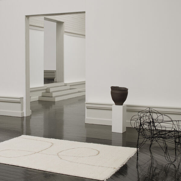 Astral Spiral Rug, camel, Linie Design