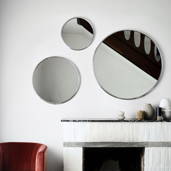 Sillon SH4 Wall Mirror, chrome, &Tradition