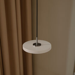 Asteria Micro Pendant, pearl white/steel, UMAGE