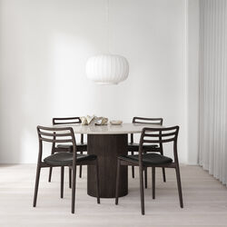 Vipp481 Cabin Esszimmerstuhl, dunkelgebeizter Eiche/schwarz, Vipp