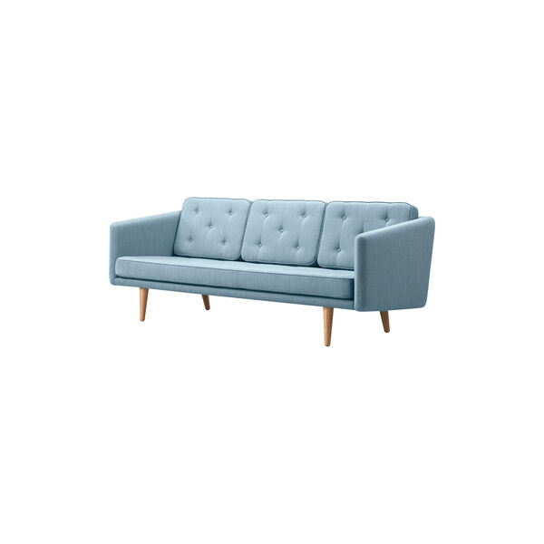 FF2003 No. 1 Sofa 3P, mood 3103/smoked oak stained, Fredericia Furniture