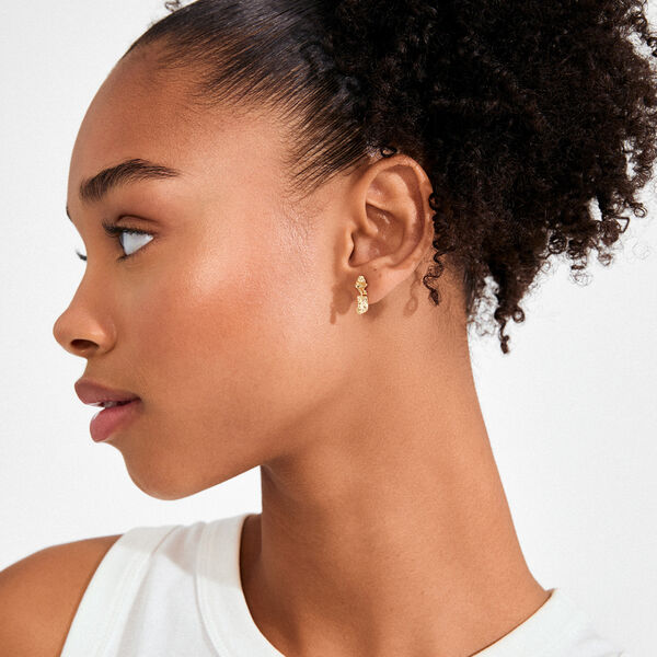 AMI ohrringe, vergoldet, Pilgrim