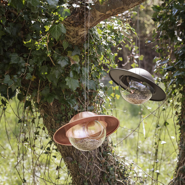 Saturn Bird feeder, copper, Eva Solo