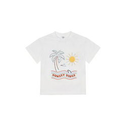 HCArthur Sunset T-shirt, ivory, Hust & Claire