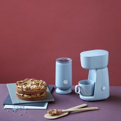 FOODIE single cup Kaffeemaschine, light blue, RIG-TIG