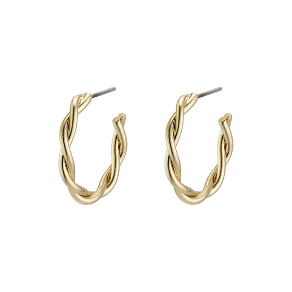 Naja Earrings, gold, Pilgrim