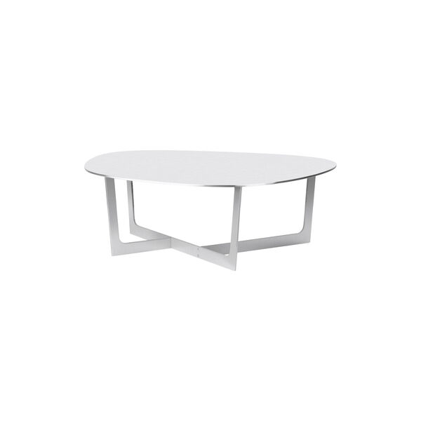 Insula Coffee Table, brushed aluminium, Fredericia Furniture