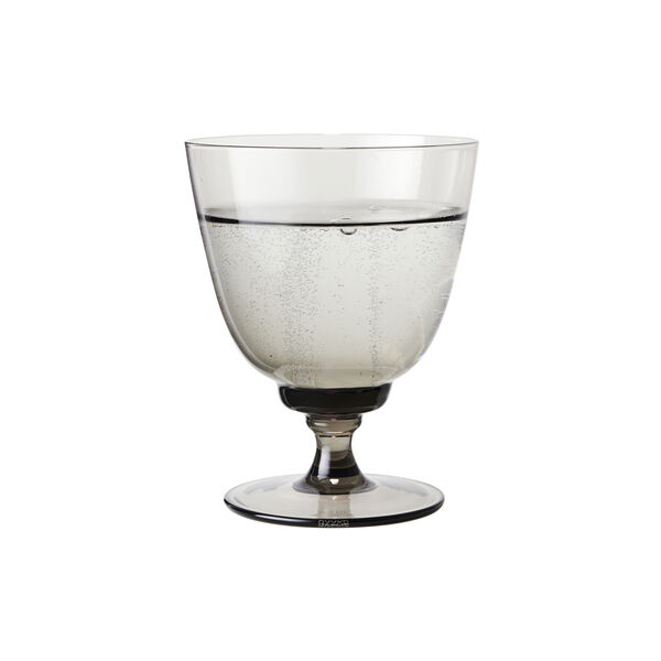 Flow Glass on Foot, smoke, Holmegaard