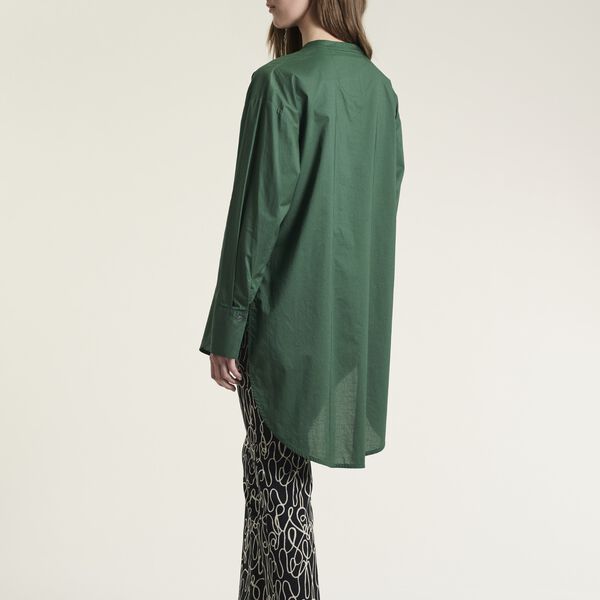 Core cotton shirt tunic, deep grass gr&uuml;n, BITTE KAI RAND