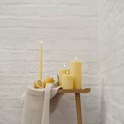 LED Slim Taper Candle 32 cm 2 pcs, wheat yellow, Uyuni Lighting