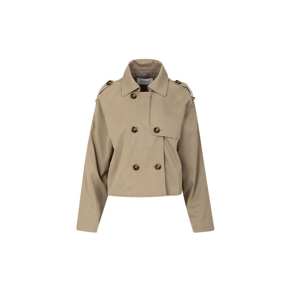 Kurze Trenchjacke, sand olive, Coster Copenhagen