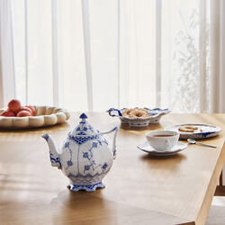 Musselmalet Vollspitze Teekanne, Royal Copenhagen