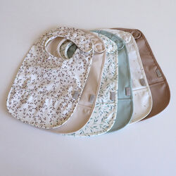 Lätzchen mit Tasche 2er-Pack, lierre, Cam Cam Copenhagen